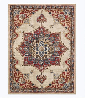 Vintage Persian Area Rug - Non-Slip Medallion Design variation