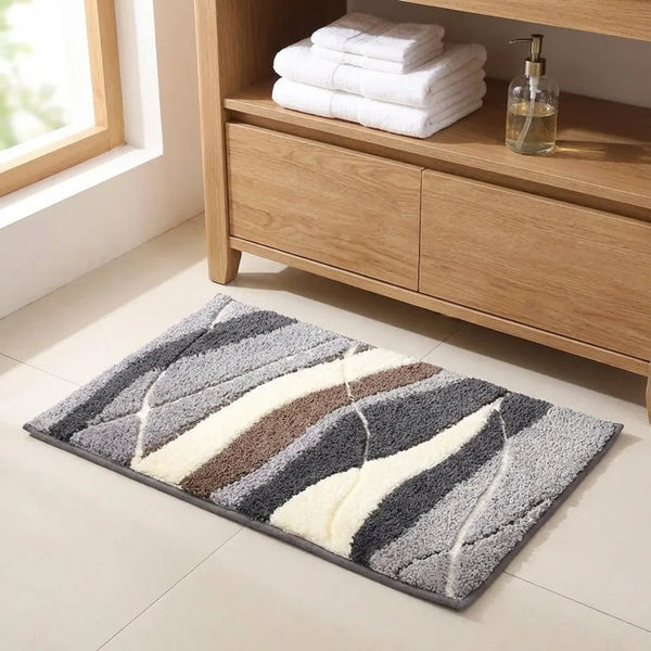 Soft Bath Mat - Absorbent Plush Microfiber - Size & Scale
