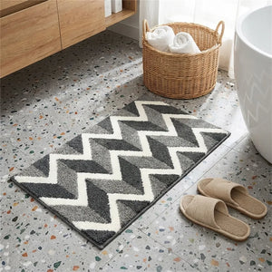 Absorbent Bath Mat - Soft Tufted Microfiber - Size & Scale