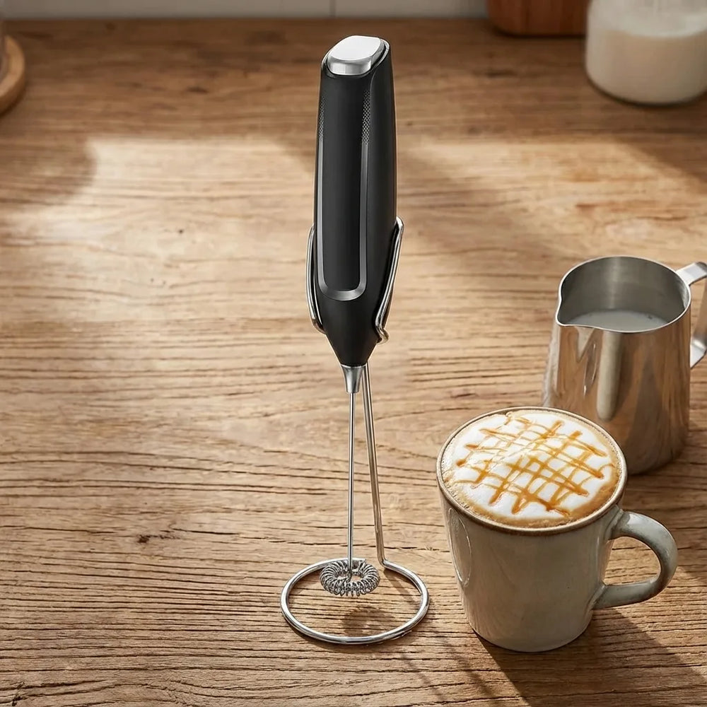 Handheld Milk Frother - Electric Foam Maker with Stand variation