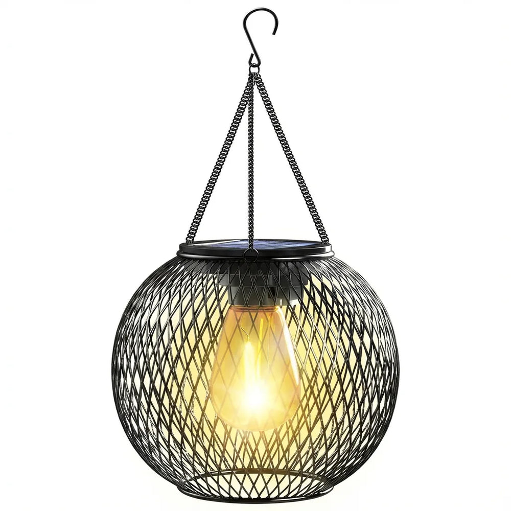 Solar Hanging Lantern - Retro LED Outdoor Light variation
