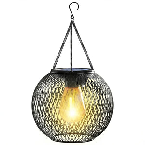 Solar Hanging Lantern - Retro LED Outdoor Light variation