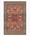 Persian Area Rug - Vintage Medallion Non-Slip Design variation
