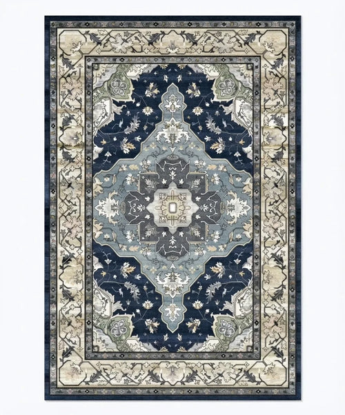 Vintage Persian Area Rug - Non-Slip Medallion variation