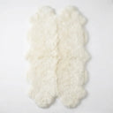 Sheepskin Runner Rug - Plush Double Pelt Design variation