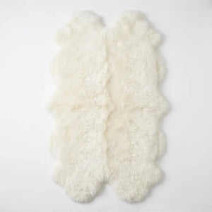 Sheepskin Runner Rug - Plush Double Pelt Design variation