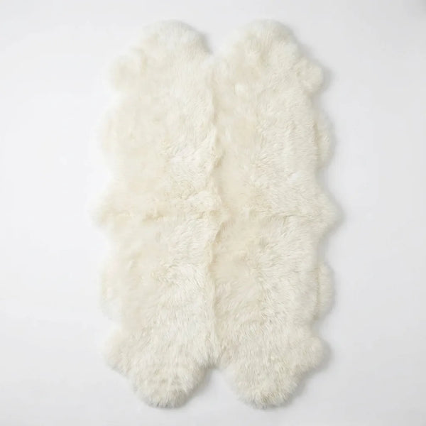 Sheepskin Runner Rug - Plush Double Pelt Design variation
