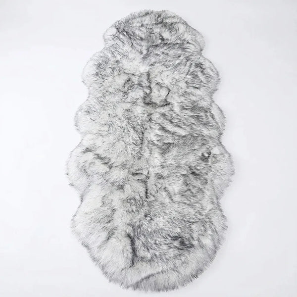 Sheepskin Runner Rug - Plush Double Pelt Design variation