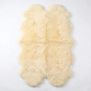 Sheepskin Runner Rug - Plush Double Pelt Design variation