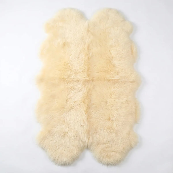 Sheepskin Runner Rug - Plush Double Pelt Design variation